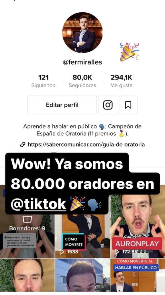 Seguidores TikTok Fernando Miralles