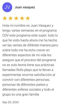 Opinión alumno formación Closer de Ventas