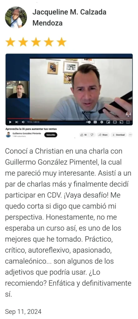 Opiniones alumnos curso CDV