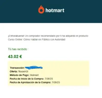 Primera venta en marketing de afiliados